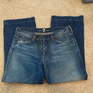 7 for all mankind cropped jeans